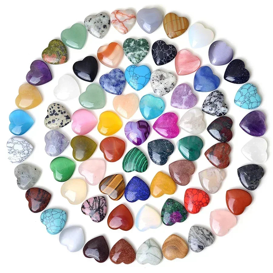 Lot de Cœurs en Quartz Rose – Amour & Énergie Apaisante