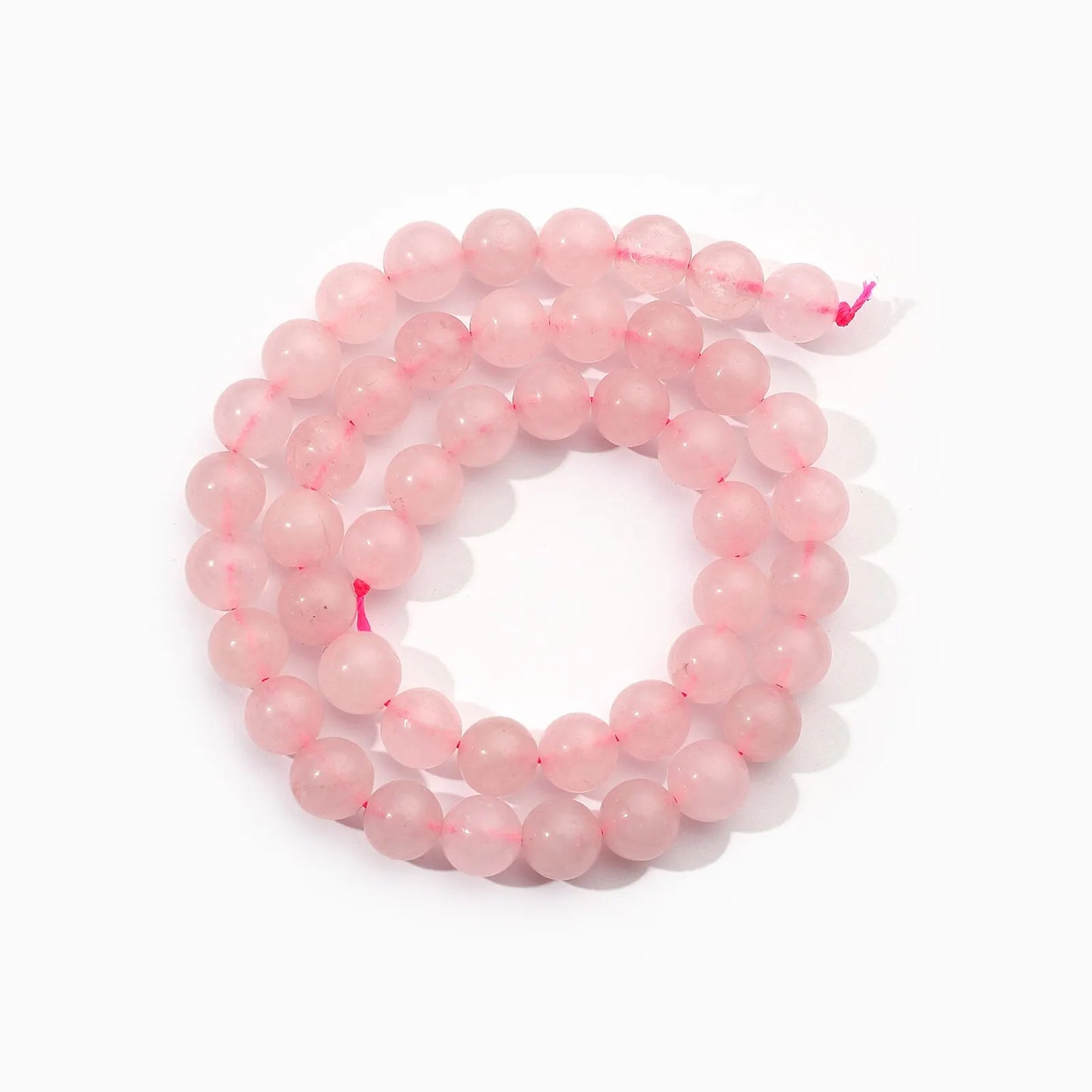 Fil de Perles en Pierres Naturelles – Tourmaline, Quartz Rose, Aigue-marine & Amazonite