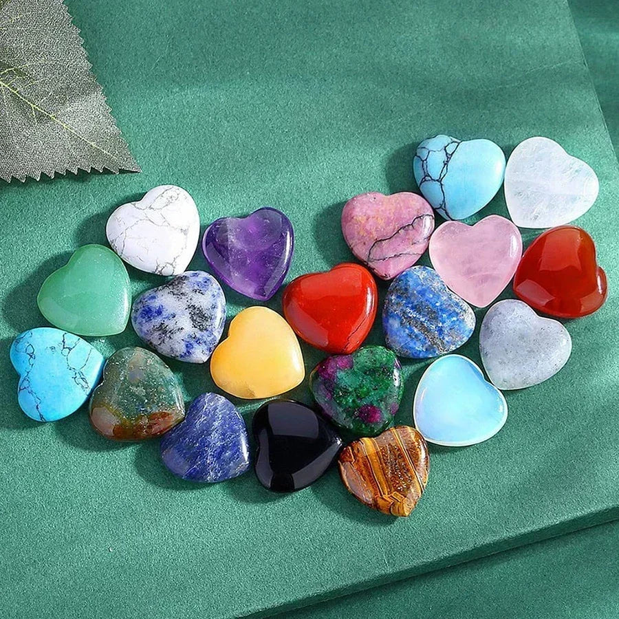 Lot de Cœurs en Quartz Rose – Amour & Énergie Apaisante