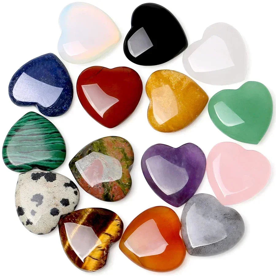 Lot de Cœurs en Quartz Rose – Amour & Énergie Apaisante