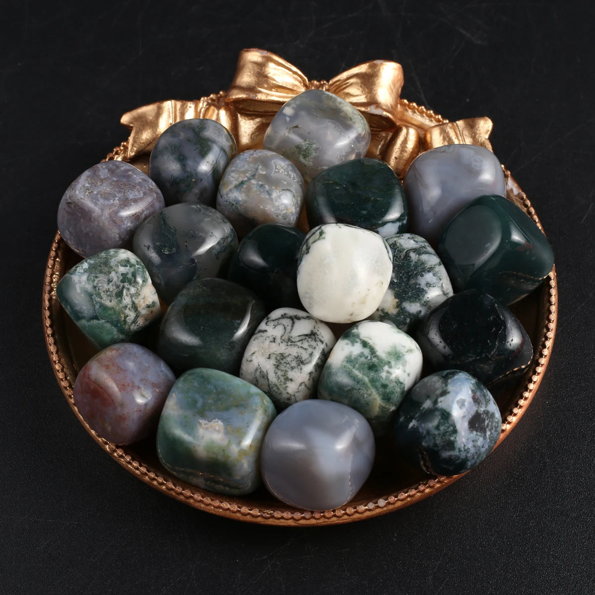 Lot de 10 Pierres Naturelles – Fluorite, Opale & Cristaux Énergétiques