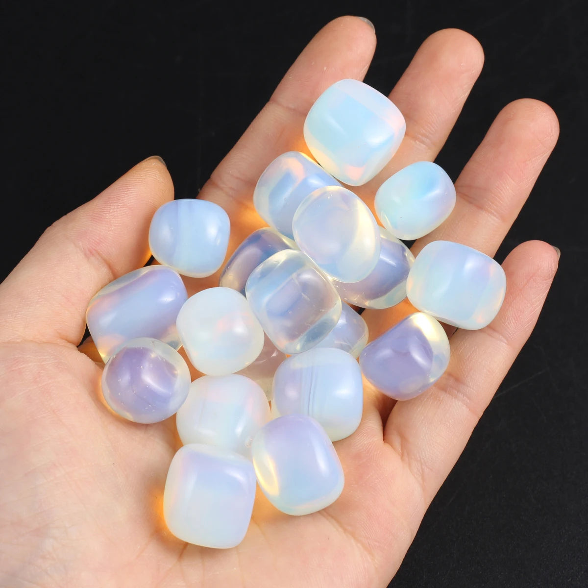 Lot de 10 Pierres Naturelles – Fluorite, Opale & Cristaux Énergétiques