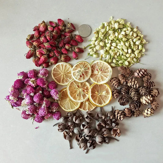 Fleurs Séchées Naturelles – Idéal pour Bougies Parfumées & DIY