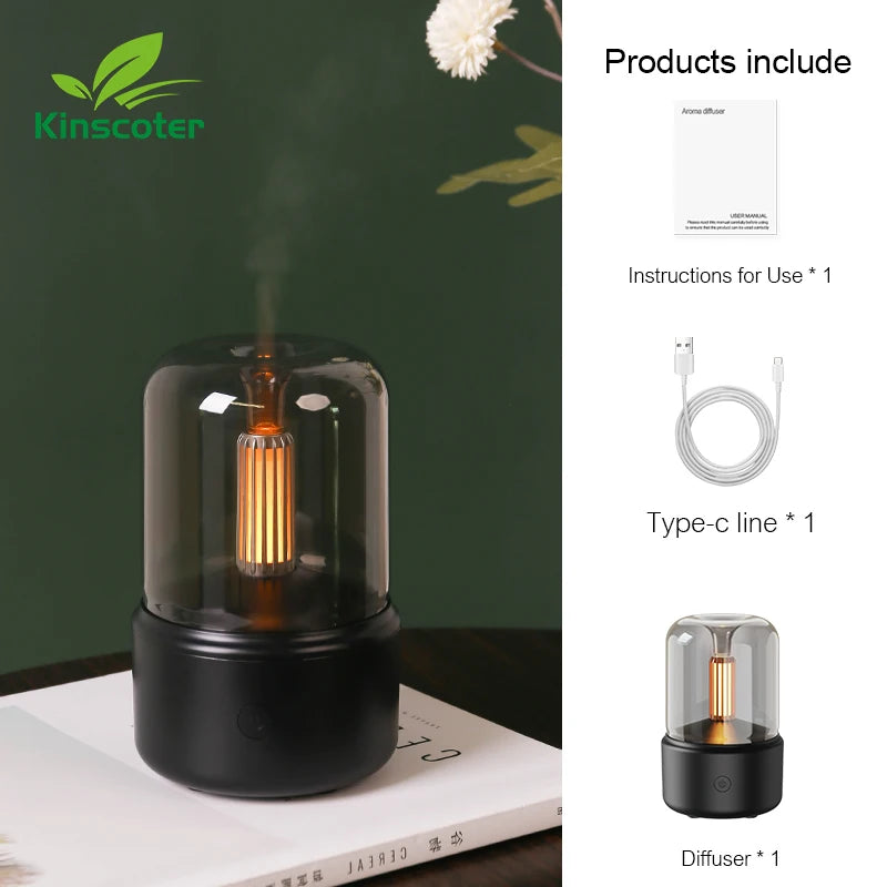 Diffuseur d'Huiles Essentielles & Humidificateur USB – Bien-être & Ambiance Apaisante