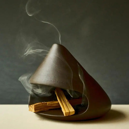 Porte encens en céramique fait main