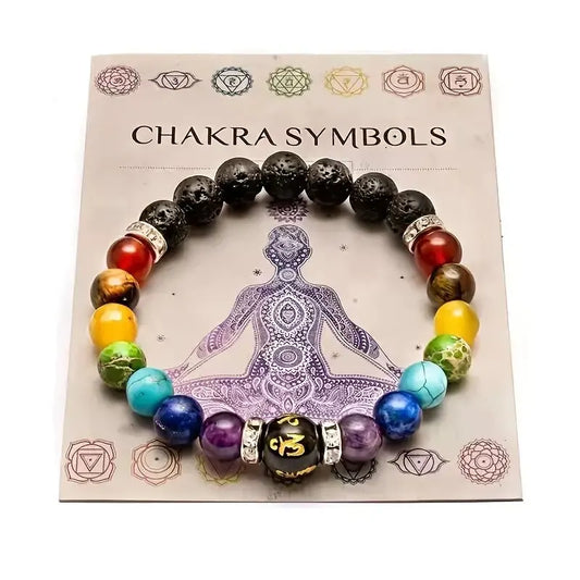 Lot de 2 Bracelets 7 Chakras – Équilibre & Guérison Énergétique